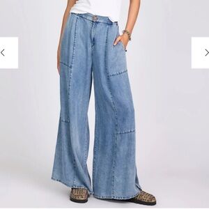 One Teaspoon Marissa Tencel Palazzo Pants